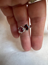 Load image into Gallery viewer, SISTERS SILVER TOURMALINE & GARNET RING