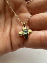 Load image into Gallery viewer, Petal Sapphire Pendant & Chain