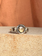 Load image into Gallery viewer, Tawny Diamond & Star Sapphire Ring
