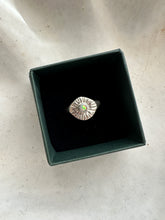 Load image into Gallery viewer, STARBURST AUSTRALIAN OPAL SIGNET RING