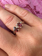 Load image into Gallery viewer, SISTERS SILVER TOURMALINE & GARNET RING