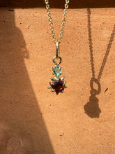 Load image into Gallery viewer, Into the Wild 9ct Gold Natural Zircon & Emerald Chain