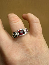 Load image into Gallery viewer, Freeze Frame Mixed Gem Sterling Silver Ring