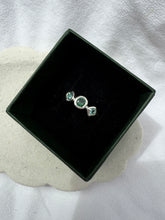 Load image into Gallery viewer, Coral Coast Tourmaline Trio Ring Sterling Silver