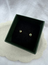 Load image into Gallery viewer, Forrest Green Australian Sapphire 9ct Gold Studs