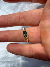 Load image into Gallery viewer, Transcend Ring Teal Madagascan Sapphire 9ct Gold