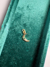Load image into Gallery viewer, Little Moon Pendant 9ct Gold Emerald Sapphire