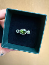 Load image into Gallery viewer, Journey Ring Silver Sapphire & Tourmaline