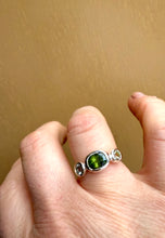 Load image into Gallery viewer, Journey Ring Silver Sapphire & Tourmaline