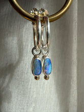 Load image into Gallery viewer, ETHEREAL MIXED METAL BOULDER OPAL HOOPS