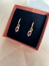 Load image into Gallery viewer, RUSTIC RASPBERRY 9ct Garnet Ear Charms
