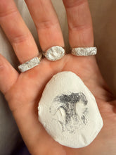 Load image into Gallery viewer, Snapshot in Time Keepsake Print Ring Sterling Silver
