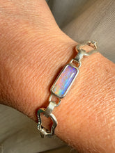 Load image into Gallery viewer, Melia Australian Crystal Opal Silver Bracelet
