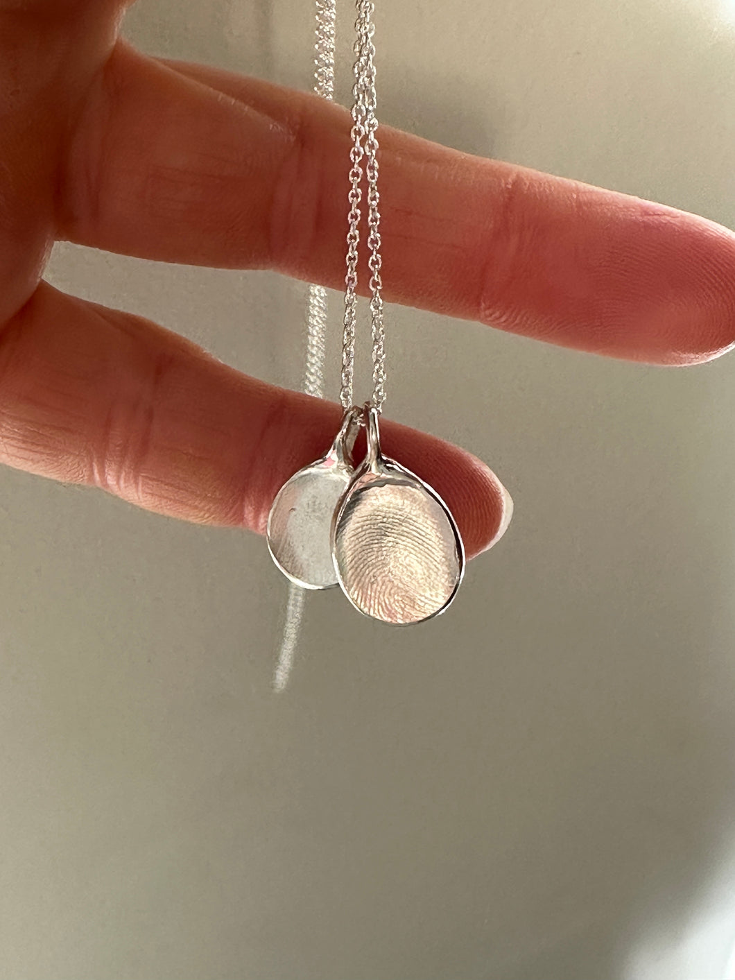 Snapshot in Time Keepsake Fingerprint Pendant