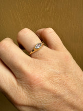 Load image into Gallery viewer, Transcend Mini Ring  9ct Gold Ceylon Sapphire
