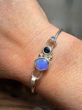 Load image into Gallery viewer, For-All-Time Mixed Gem Silver Cuff Bracelet
