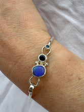 Load image into Gallery viewer, For-All-Time Mixed Gem Silver Cuff Bracelet
