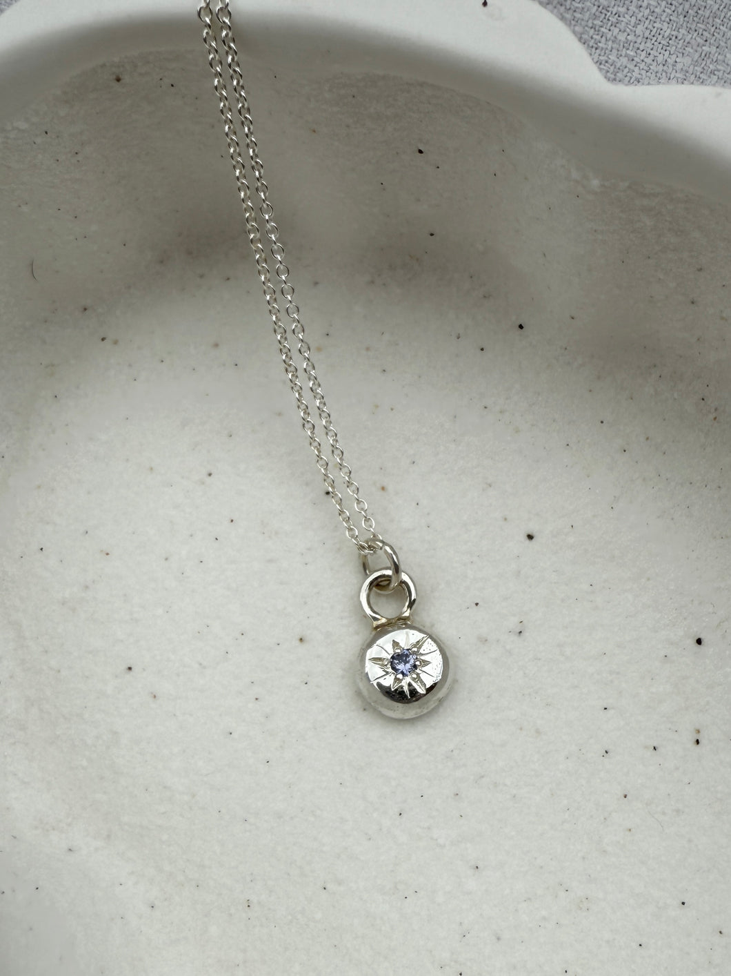 Periwinkle Sapphire Pendant