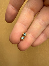 Load image into Gallery viewer, Forrest Green Australian Sapphire 9ct Gold Studs
