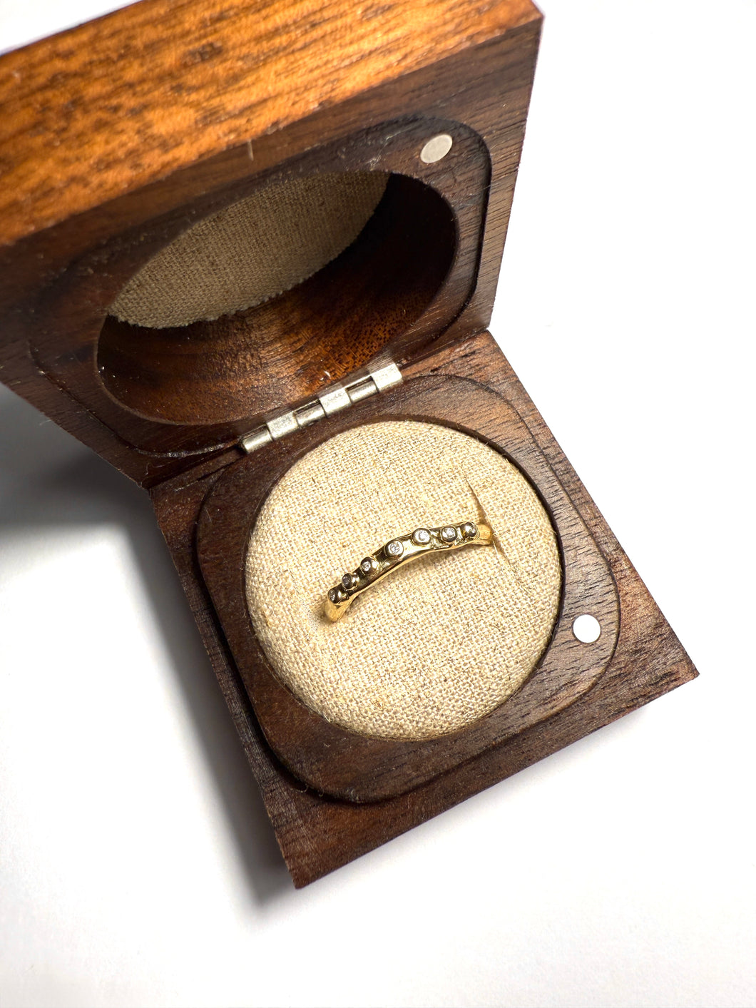 Love Token 9ct Gold Diamond Band