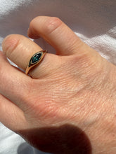 Load image into Gallery viewer, Transcend Ring Teal Madagascan Sapphire 9ct Gold
