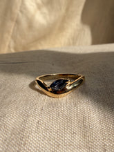 Load image into Gallery viewer, ADRI Curved Sapphire Engagement Ring
