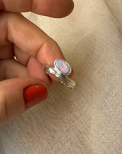 Load image into Gallery viewer, Pink Horizons Silver Opal Ring
