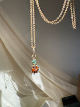 Load image into Gallery viewer, Into the Wild 9ct Gold Natural Zircon &amp; Emerald Chain
