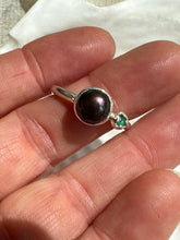 Load image into Gallery viewer, Spring Fling Pearl and Emerald Ring
