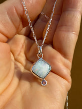 Load image into Gallery viewer, Candy Drop White Opal Sapphire Pendant
