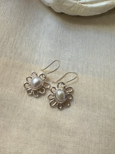 Load image into Gallery viewer, Flora Pearl Ear Charm Earrings
