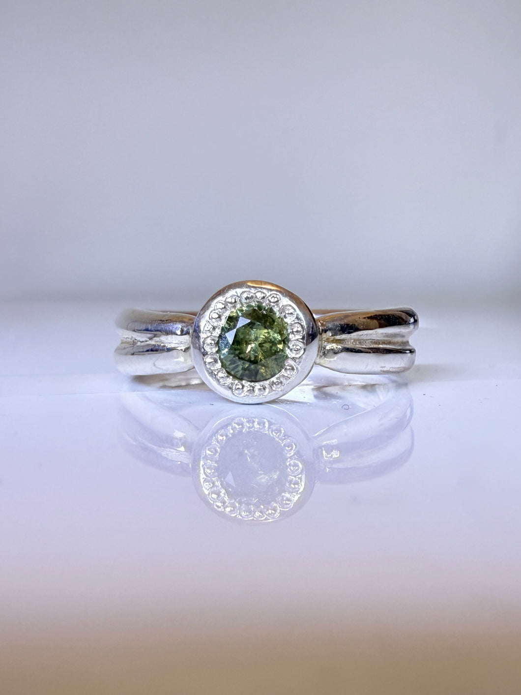 SOLITAIRE SILVER AUSTRALIAN SAPPHIRE RING
