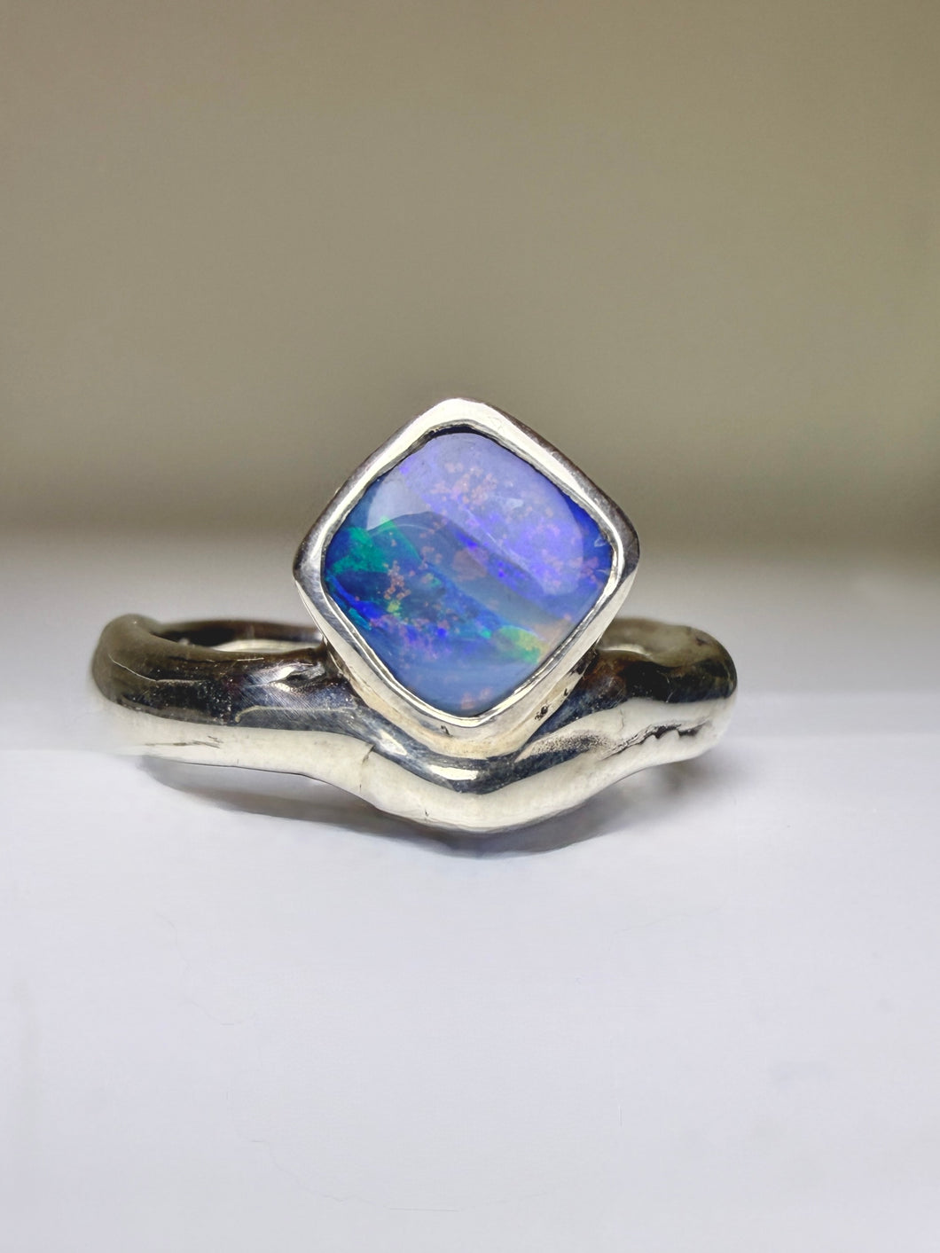 ATOLL OPAL STERLING SILVER RING