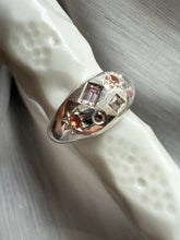 Load image into Gallery viewer, SMOKESHOW BLUSH SAPPHIRE SILVER SIGNET
