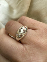 Load image into Gallery viewer, SMOKESHOW BLUSH SAPPHIRE SILVER SIGNET
