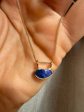 Load image into Gallery viewer, JELLY BEAN OPAL PENDANT WITH CHAIN 9CT

