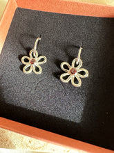 Load image into Gallery viewer, DAISY JOY Garnet Charm Earrings
