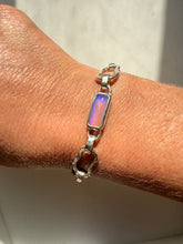 Load image into Gallery viewer, Melia Australian Crystal Opal Silver Bracelet
