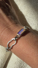 Load and play video in Gallery viewer, Melia Australian Crystal Opal Silver Bracelet
