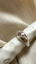 Load and play video in Gallery viewer, SMOKESHOW BLUSH SAPPHIRE SILVER SIGNET
