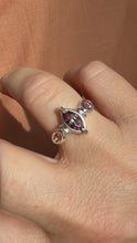 Load and play video in Gallery viewer, Kirra Malaya Garnet Ring
