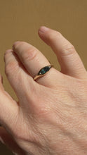 Load and play video in Gallery viewer, Transcend Ring Teal Madagascan Sapphire 9ct Gold
