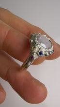 Load and play video in Gallery viewer, Anemone Ring- Silver and Pearl
