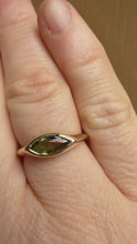 Load and play video in Gallery viewer, Transcend Ring 9ct Gold and Green Australian Sapphire
