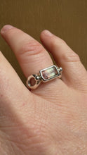Load and play video in Gallery viewer, Coronet Tourmaline Silver Ring
