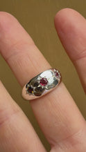 Load and play video in Gallery viewer, Trio of Stars Sapphire ring
