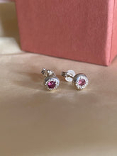 Load image into Gallery viewer, Sweet treat Watermelon Tourmaline Stud earrings
