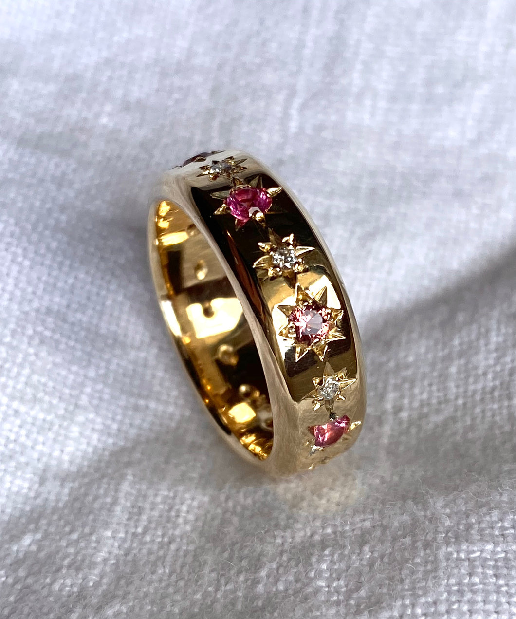 Night Sky Ring 9ct Yellow gold